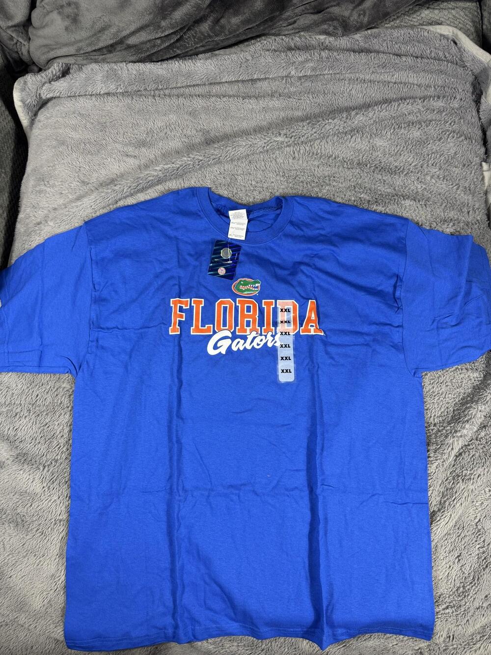 Florida Gators Shirt Mens 2XL Blue NCAA Football Gildan Heavy Cotton Graphic Tee